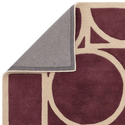 Plum Metro Rug - 200cm x 290cm