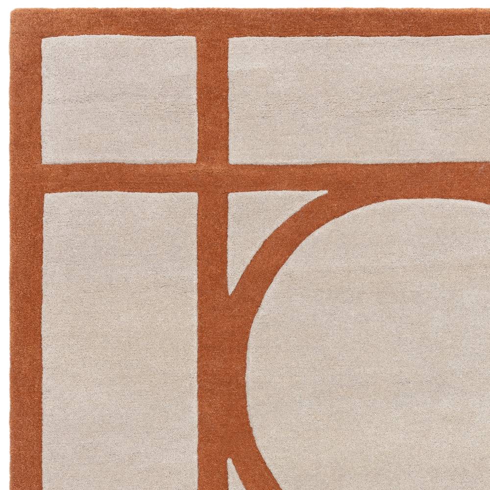 Rust Metro Rug - 200cm x 290cm