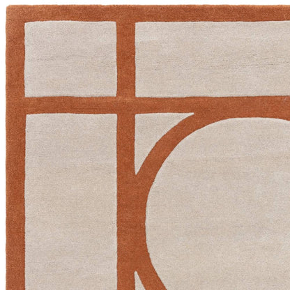 Rust Metro Rug - 200cm x 290cm