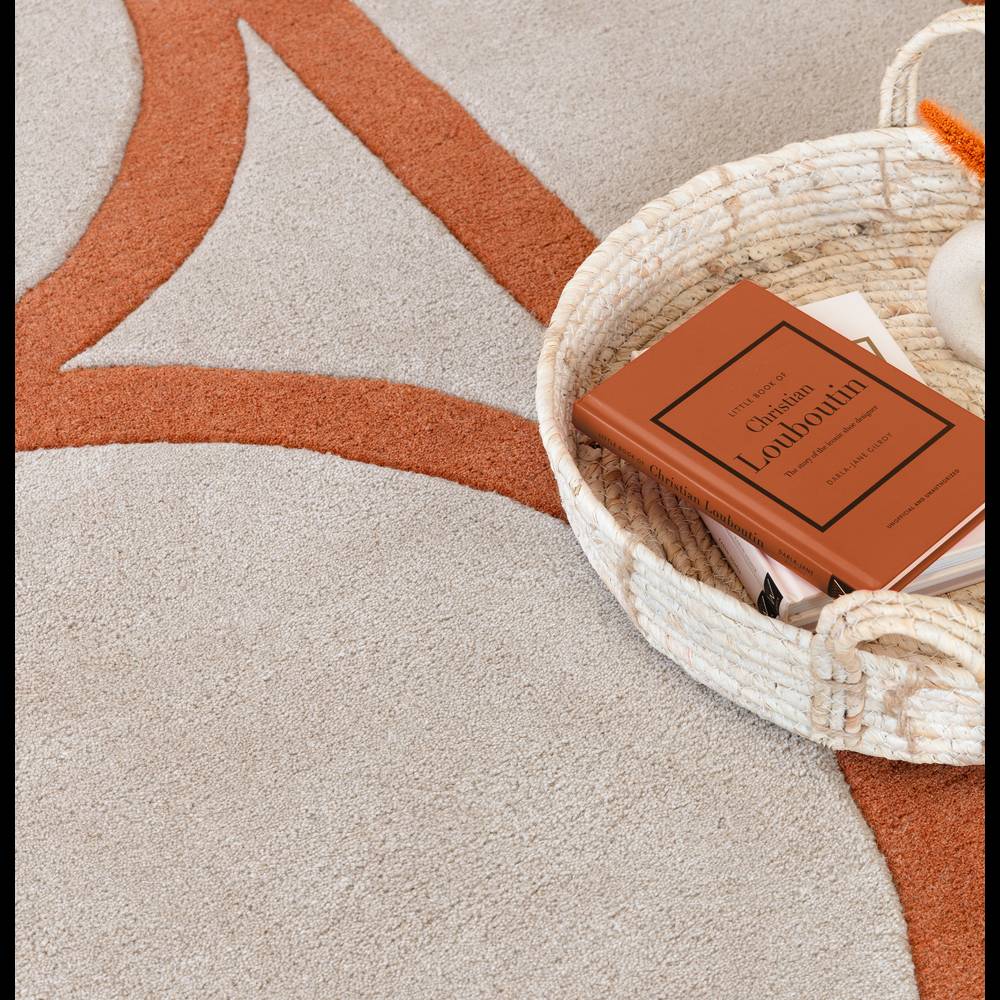 Rust Metro Rug - 200cm x 290cm