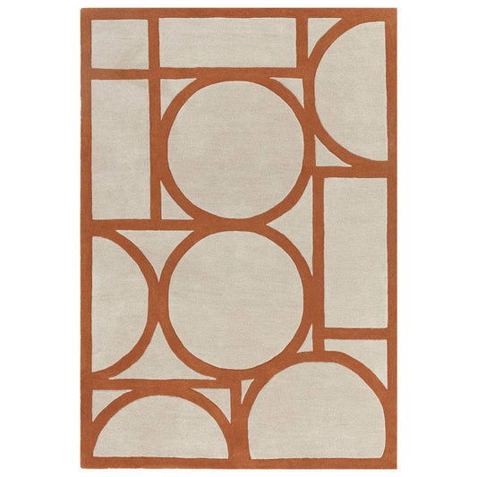 Rust Metro Rug - 200cm x 290cm