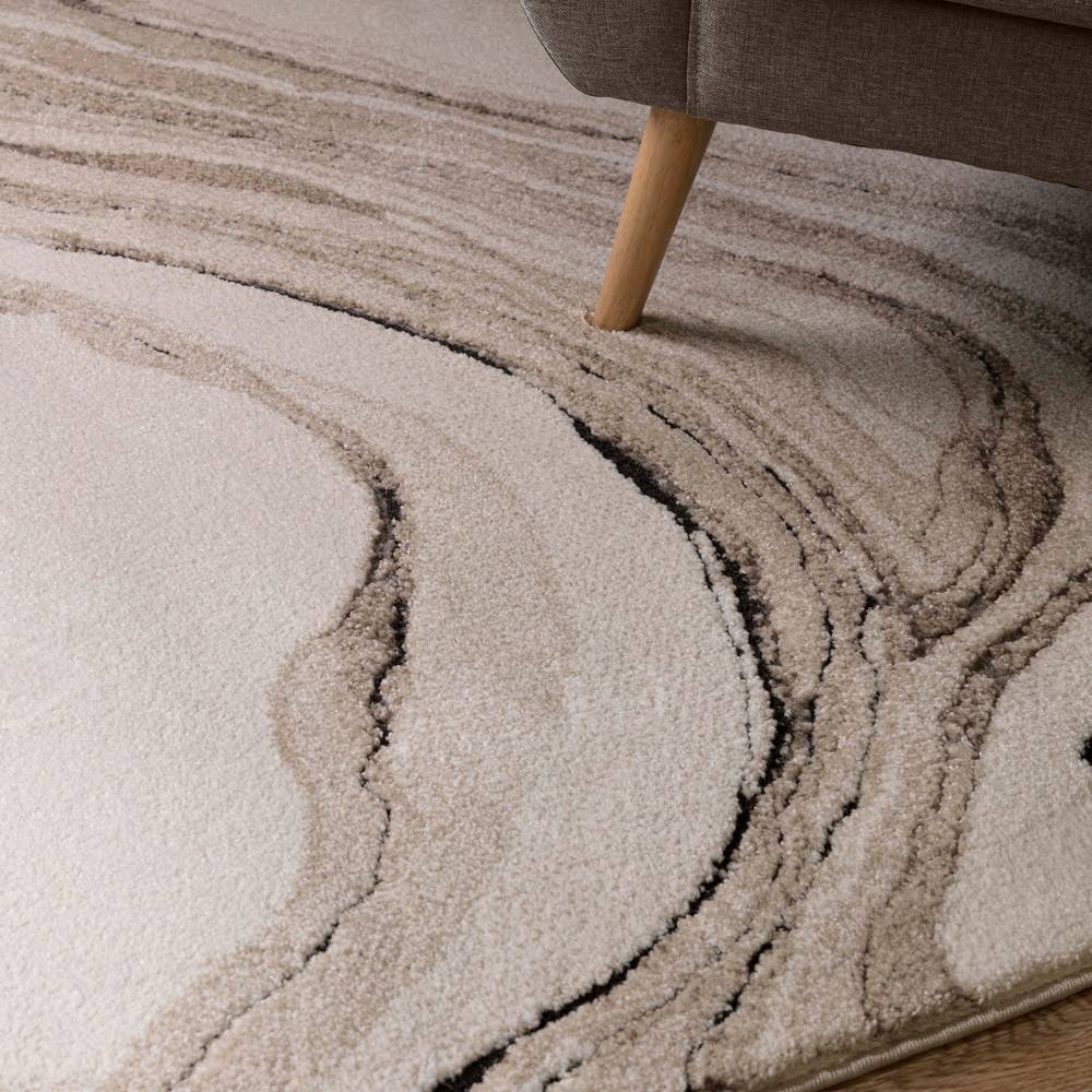 Quartz Biege Mirage Rug - 200cm x 290cm