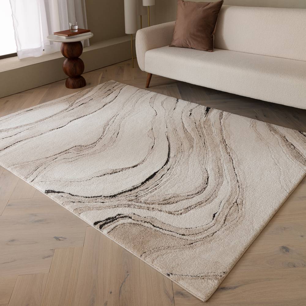 Quartz Biege Mirage Rug - 200cm x 290cm