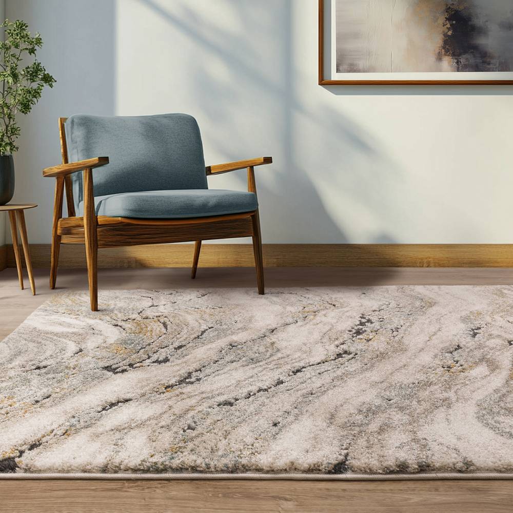 Wave Blue Mirage Rug - 200cm x 290cm