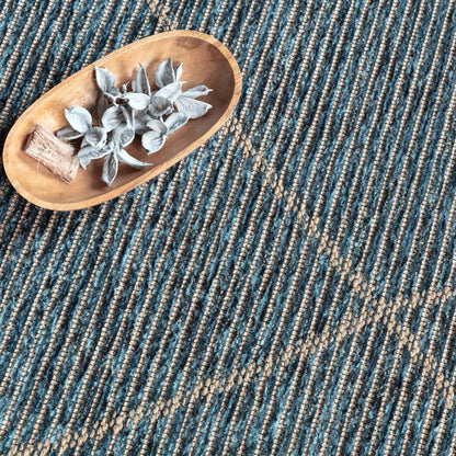 Teal Mulberry Rug - 200cm x 290cm
