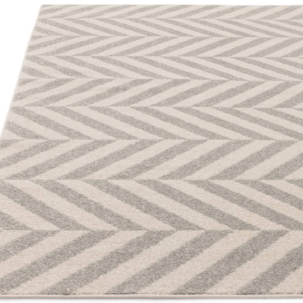 Grey Chevron Rug MU07 Muse Rug - 200cm x 290cm