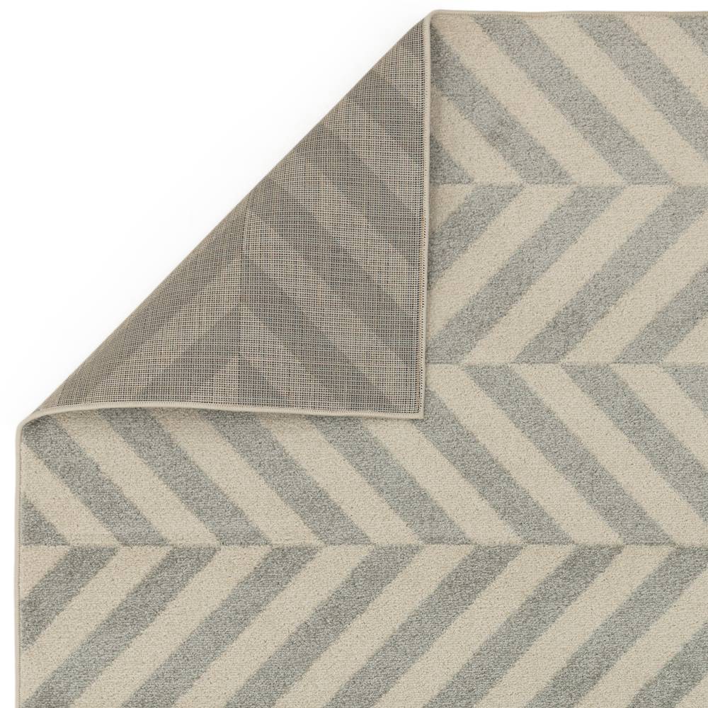 Grey Chevron Rug MU07 Muse Rug - 200cm x 290cm