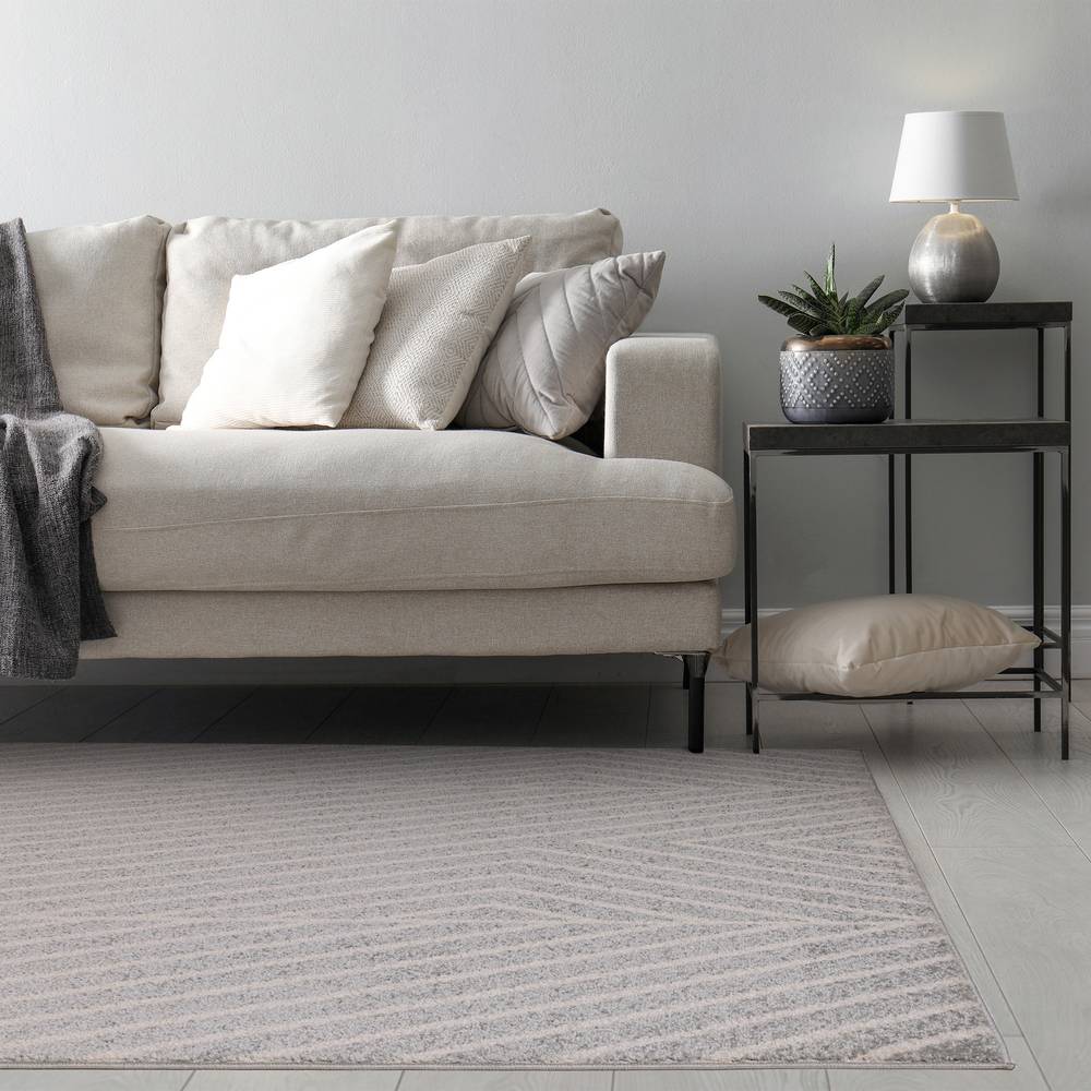 Grey Linear Rug MU09 Muse Rug - 200cm x 290cm