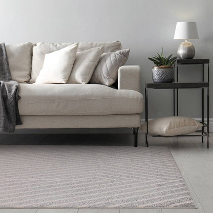 Grey Linear Rug MU09 Muse Rug - 200cm x 290cm