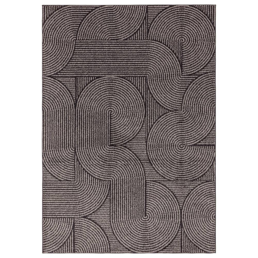 Charcoal Swirl Rug MU01 Muse Rug - 200cm x 290cm