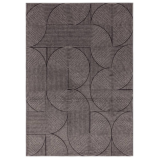 Charcoal Swirl Rug MU01 Muse Rug - 200cm x 290cm
