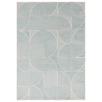 Blue Swirl Rug MU02 Muse Rug - 120cm x 170cm
