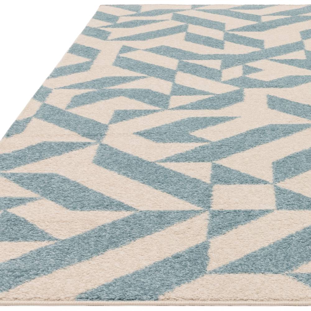 Blue Shapes Rug MU03 Muse Rug - 120cm x 170cm