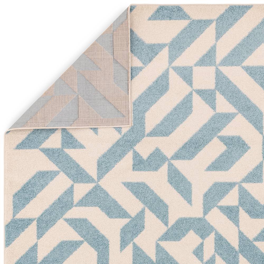 Blue Shapes Rug MU03 Muse Rug - 120cm x 170cm