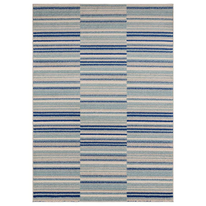 Blue Stripe Rug MU05 Muse Rug - 120cm x 170cm