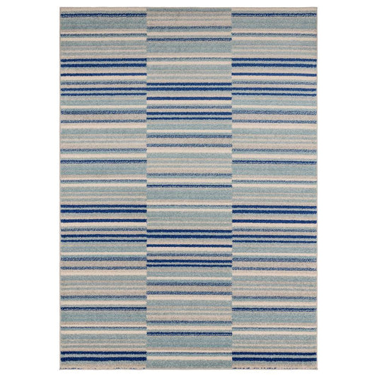 Blue Stripe Rug MU05 Muse Rug - 120cm x 170cm