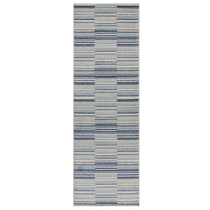 Blue Stripe Rug MU05 Muse Rug - 120cm x 170cm