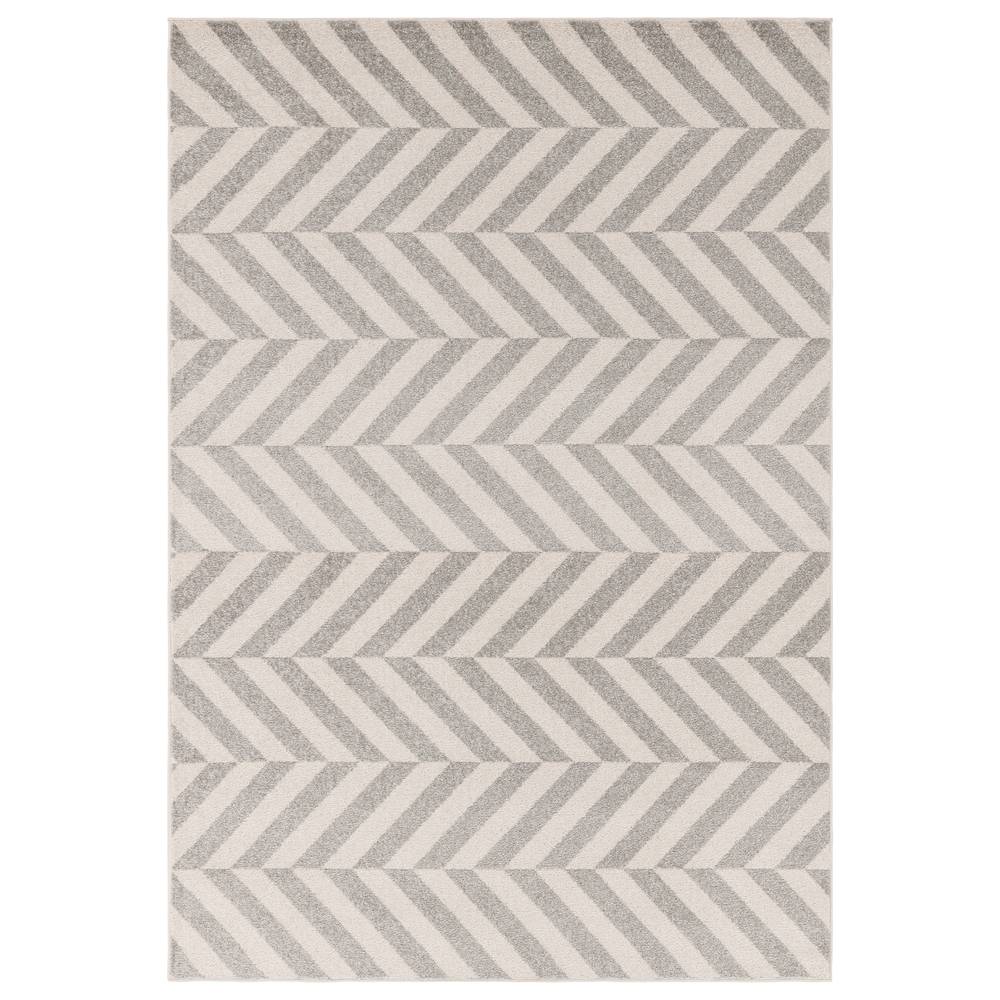 Grey Chevron Rug MU07 Muse Rug - 200cm x 290cm