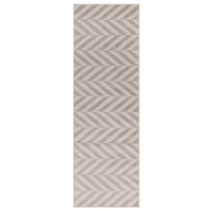 Grey Chevron Rug MU07 Muse Rug - 200cm x 290cm