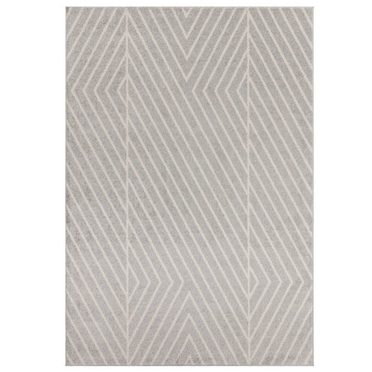 Grey Linear Rug MU09 Muse Rug - 200cm x 290cm