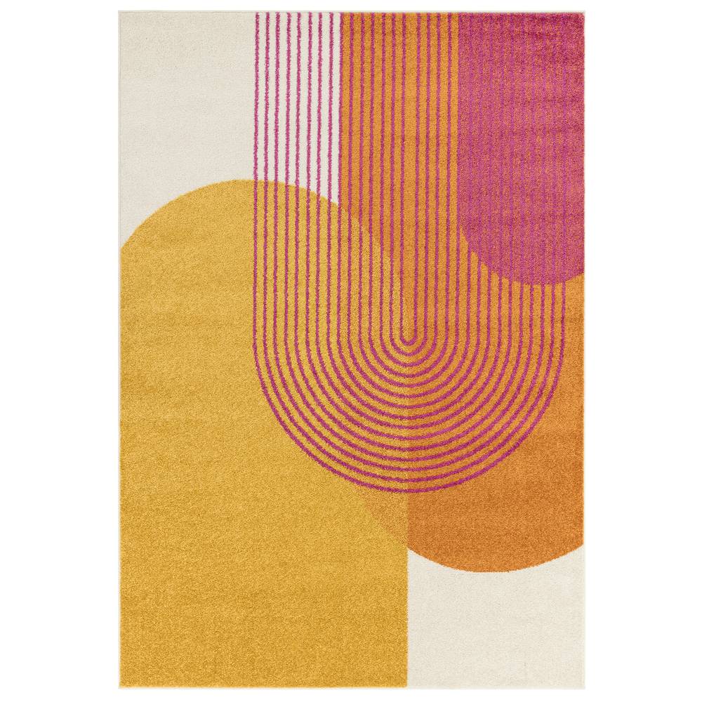 Orange Retro Rug MU13 Muse Rug - 200cm x 290cm