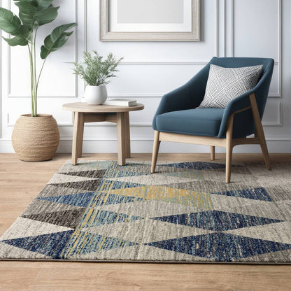 Harlequin Blue MU25 Muse Rug - 200cm x 290cm
