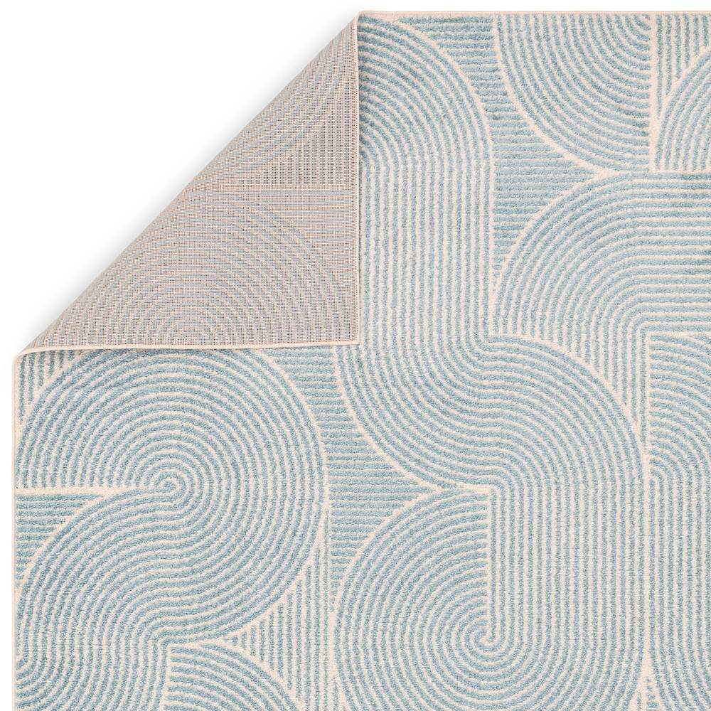 Blue Swirl Rug MU02 Muse Rug - 120cm x 170cm