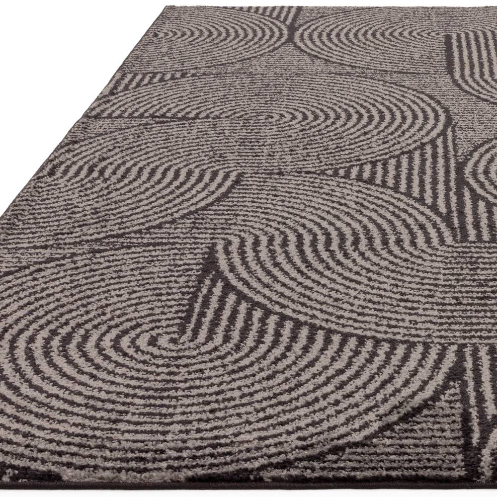 Charcoal Swirl Rug MU01 Muse Rug - 200cm x 290cm