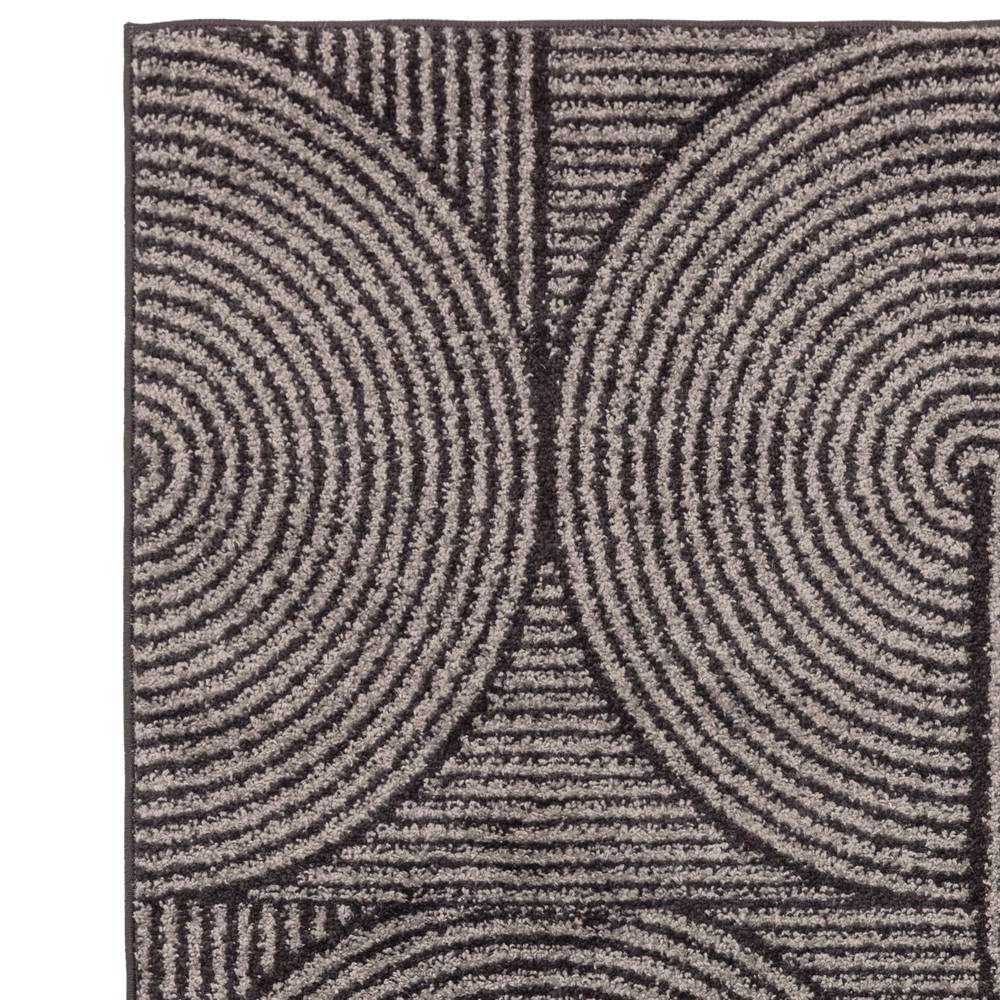 Charcoal Swirl Rug MU01 Muse Rug - 200cm x 290cm