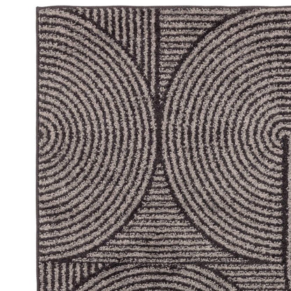 Charcoal Swirl Rug MU01 Muse Rug - 200cm x 290cm