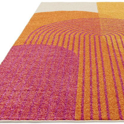 Orange Retro Rug MU13 Muse Rug - 200cm x 290cm