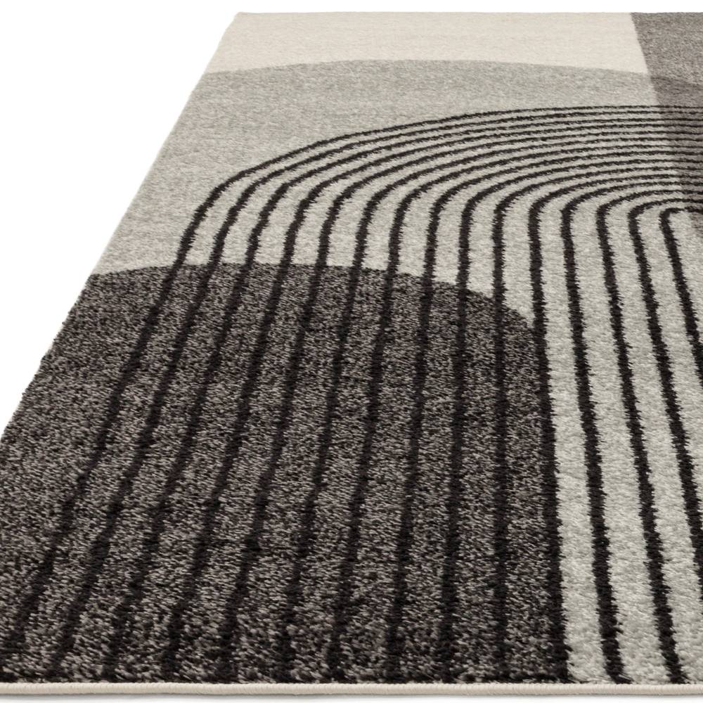Grey Retro Rug MU14 Muse Rug - 200cm x 290cm