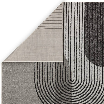Grey Retro Rug MU14 Muse Rug - 200cm x 290cm