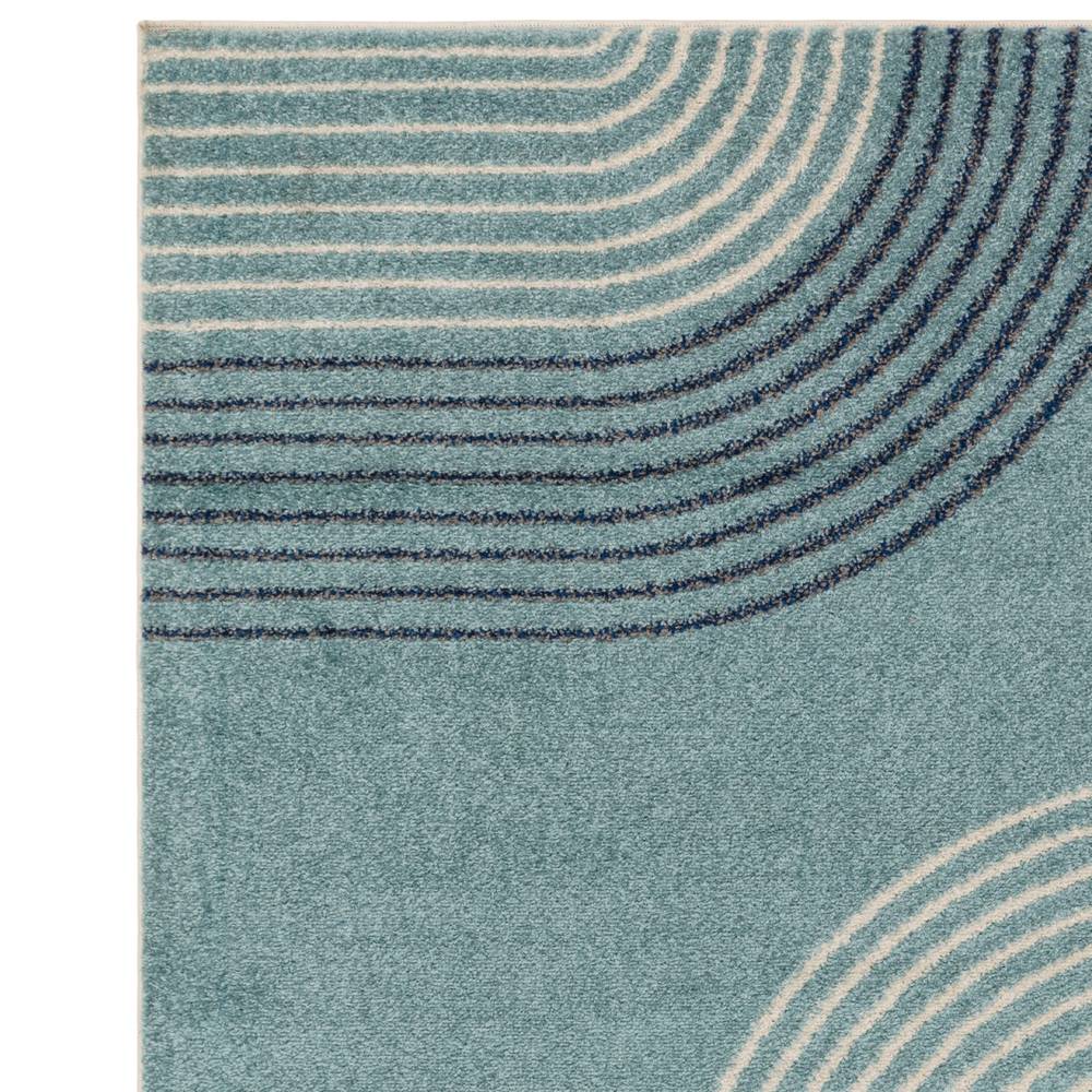 Blue Retro Rug MU15 Muse Rug - 200cm x 290cm