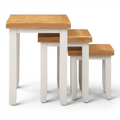 Marlowe White Oak Nest of Tables