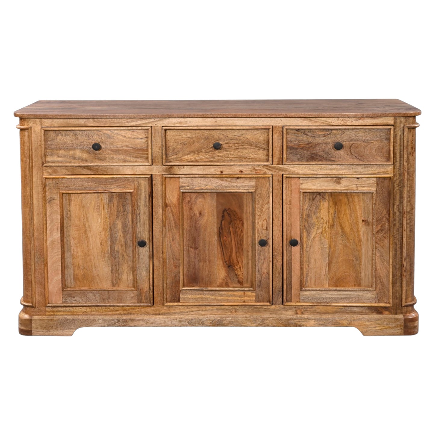 Natalia Mango Wood Large 3 Door Sideboard