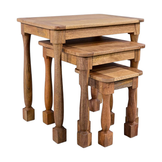 Natalia Mango Wood Nest of Tables