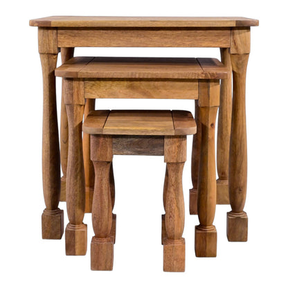 Natalia Mango Wood Nest of Tables