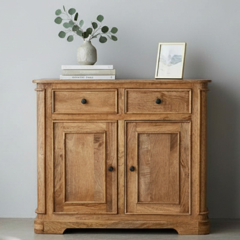 Natalia Mango Wood Small 2 Door Sideboard