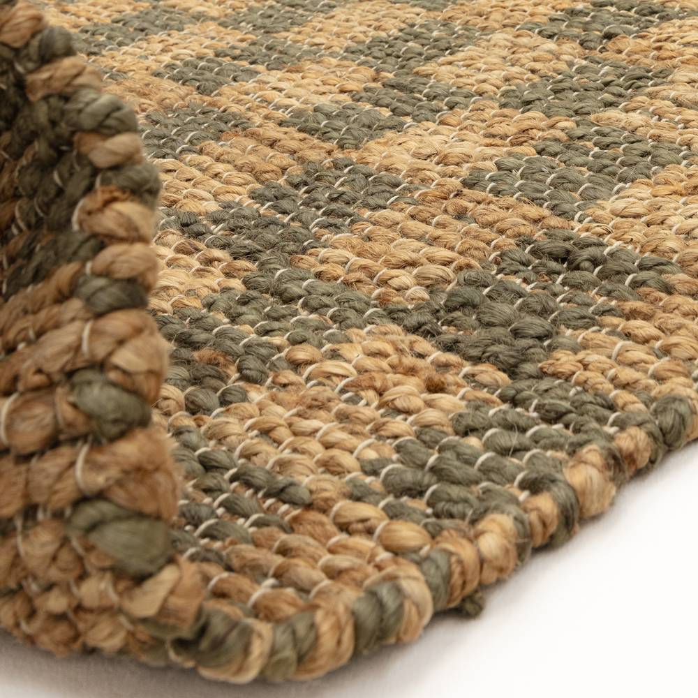 Olive Green Naturi Rug - 120cm x 170cm