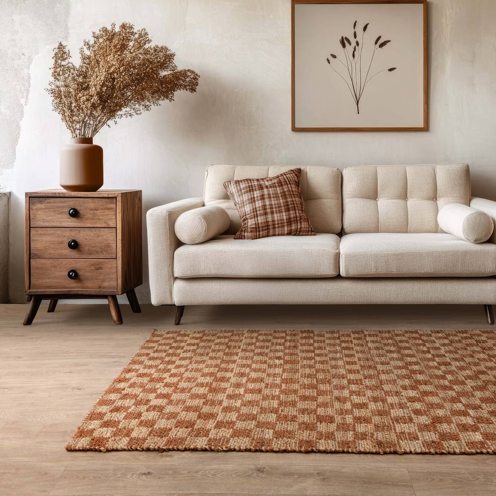 Rust Naturi Rug - 120cm x 170cm