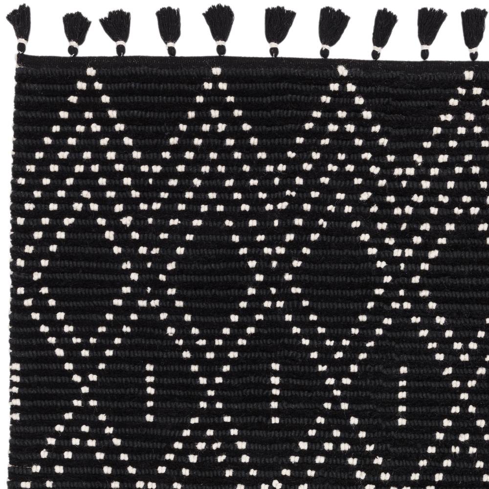 Black/Cream Diamond Rug Nepal Rug - 200cm x 290cm