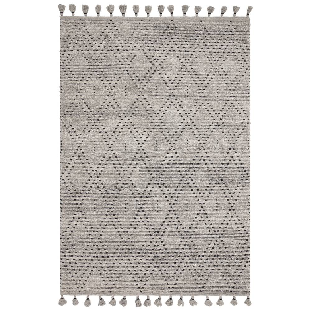 Grey/Black Diamond Rug Nepal Rug - 200cm x 290cm