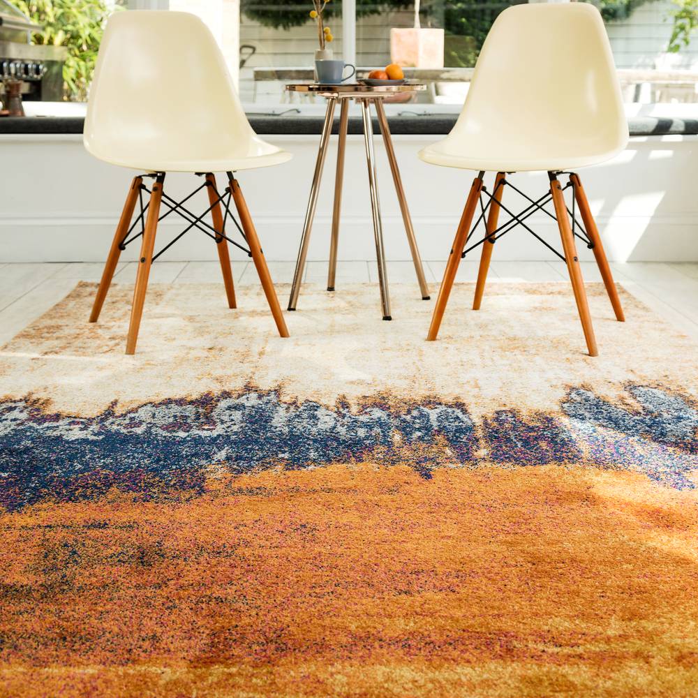 Distress Orange Rug NV04 Nova Rug - 200cm x 290cm