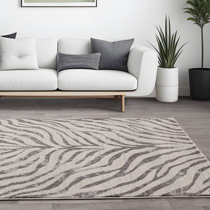 Zebra Grey Rug NV27 Nova Rug - 200cm x 290cm
