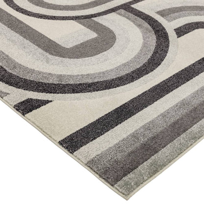 Retro Grey Rug NV29 Nova Rug - 200cm x 290cm