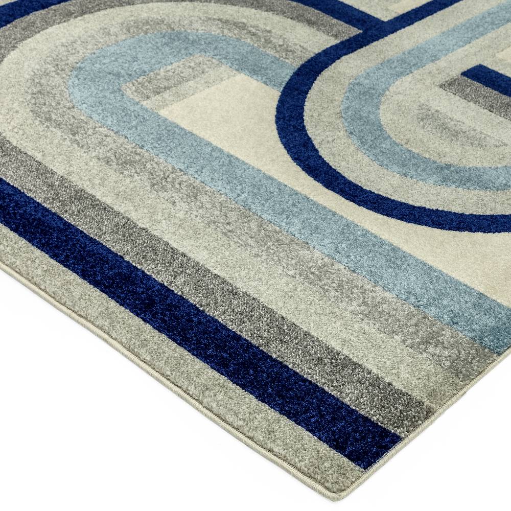 Retro Blue Rug NV30 Nova Rug - 200cm x 290cm