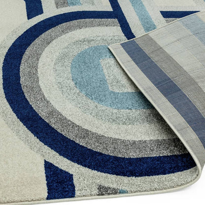 Retro Blue Rug NV30 Nova Rug - 200cm x 290cm