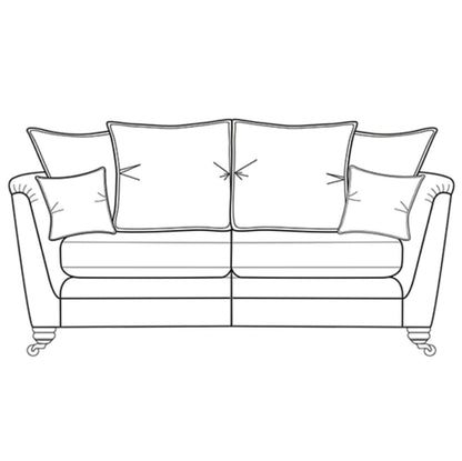 Origin 3 Seater Pillow Back Sofa - Pieces For Places