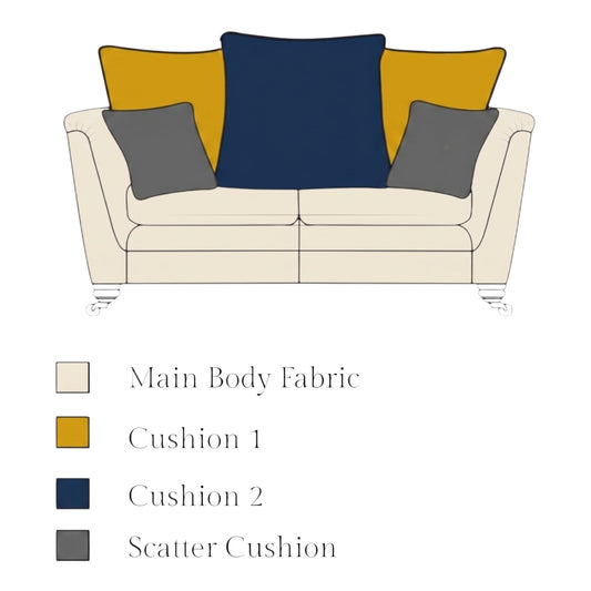 Origin 2 Seater Pillow Back Sofa